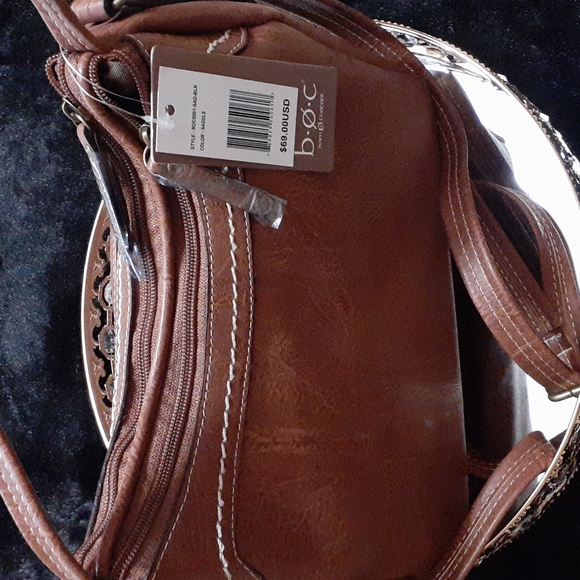 Vintage Leather Purse Top Handle Saddle - Picture 4 of 9